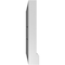 Ekena Millwork Vertical Surface Mount PVC Gable Vent: Functional, w/ 2"W x 2"P Brickmould Sill Frame, 12"W x 12"H GVPVE12X1203SF - alternate 5